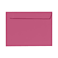 LUX Booklet 9" x 12" Envelopes, Gummed Seal, Magenta Pink, Pack Of 50