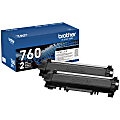 Brother® TN-760 High-Yield Black Toner Cartridges, Pack Of 2, TN-760BK