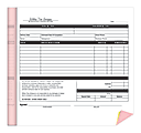 Custom Carbonless Business Forms, Create Your Own, Booklet, One Color Ink, 8 1/2” x 11”, 3-Part, Box Of 5 Booklets, 50 Forms Per Book