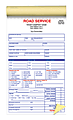 Custom Pre-Formatted 2-Part Business Forms, Road Service Book, 5 1/2" x 8 1/2", White/Canary, 50 Sets Per Book, Box Of 10 Books