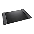 Artistic™ Leatherette Desk Pad With Fold-Out Side Rails, 24" x 19", Black/Gray, Total Qty 1 1 thumbnail image