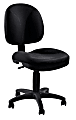 National Public Seating Comfort Ergonomic Fabric Mid-Back Task Chair, 39"H, Black 1 thumbnail image