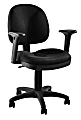 National Public Seating Comfort Ergonomic Mid-Back Task Chair, 39"H, Black