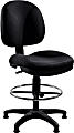 National Public Seating Comfort Ergonomic Fabric Mid-Back Task Chair, 51-1/2"H, Black