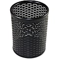 Artistic Urban Collection Punched Metal Pencil Cup, 4.5"H x 3.5"W x 3.5"D, Metal, Black 1 thumbnail image