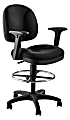 National Public Seating Comfort Ergonomic Mid-Back Task Chair, 51-1/2"H, Black