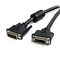 StarTech.com 6 ft DVI-I Dual Link Digital Analog Monitor Extension Cable M/F - Black - 6 Feet - 2560x1600 1 thumbnail image