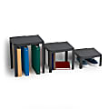 U Brands® Plastic Adjustable Locker Shelf, 5.8"-14.8"H x 8.4"-13.7W" x 10"D, Gray 1 thumbnail image