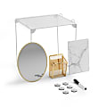 U Brands 11-Piece Locker Kit, Gold/Gray Marble
