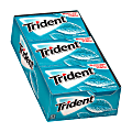 Trident® Sugar-Free Wintergreen Gum, 14 Pieces Per Pack, Box Of 12 Packs 1 thumbnail image