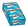 Trident® Sugar-Free Wintergreen Gum, 14 Pieces Per Pack, Box Of 12 Packs