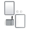 U Brands 6-Piece Plastic Locker Kit, Gray 1 thumbnail image