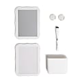 U Brands 6-Piece Plastic Locker Kit, White 1 thumbnail image