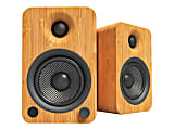 Kanto YU4 - Speakers - bookshelf - wireless - Bluetooth - 140 Watt (total) - 2-way - bamboo 1 thumbnail image