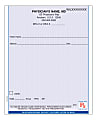 Custom Vertical Prescription Pads, Blue, 1 Part, 4-1/4 x 5-1/2", 100 Sheets Per Pad, Pack of 4 Pads