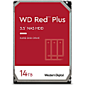 Western Digital Red Plus WD140EFGX 14 TB Hard Drive - 3.5" Internal - SATA (SATA/600) - Conventional Magnetic Recording (CMR) Method - Storage System Device Supported - 7200rpm - 180 TB TBW - 3 Year Warranty 1 thumbnail image