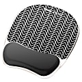 Fellowes® Photo Gel Mouse Pad And Wrist Rest With Microban®, Chevron Pattern 1 thumbnail image