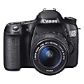 Canon EOS 70D 20.2 Megapixel Digital SLR Camera With Lens, Black 1 thumbnail image