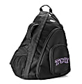 Denco Sports Luggage Travel Sling With 13.5" Laptop Pocket, TCU Horned Frogs, 19"H x 12"W x 13"D, Black