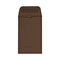 LUX Coin Envelopes, #1, Gummed Seal, Chocolate, Pack Of 50