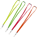 Advantus Neon Breakaway Lanyard - 12 / Pack - 0.5" Width x 36" Length - Neon Pink