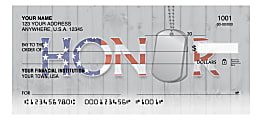 Custom Personal Wallet Checks, 6" x 2-3/4", Singles, Heroes, Box Of 150 Checks