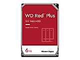 WD Red Plus WD60EFZX - Hard drive - 6 TB - internal - 3.5" - SATA 6Gb/s - 5400 rpm - buffer: 128 MB 1 thumbnail image