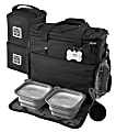 Overland Dog Gear Rolling Week Away Bag, 14"H x 7-1/2"W x 16"D, Black