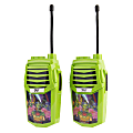 Sakar® Rise Of The Teenage Mutant Ninja Turtles Walkie Talkies, Green, Set Of 2 Walkie Talkies