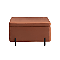 Lifestyle Solutions Kansas Large Storage Ottoman, 31.1"W x 31.1"D x 18.1"H, Rust 1 thumbnail image