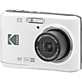Kodak PIXPRO FZ45 16.4 Megapixel Compact Camera - White - 1/2.3" CMOS Sensor - 2.7"LCD - 4x Optical Zoom - FZ45WH 1 thumbnail image