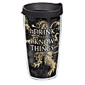 Tervis Game Of Thrones Tumbler With Lid, House Lannister, 16 Oz, Clear