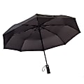 KeySmart RainTorch Umbrella With Pivoting Head Flashlight, 38", Black