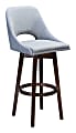 Zuo Modern® Ashmore Bar Chair, Gray/Wood