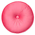 Dormify Ruby Velvet Round Pillow, Hot Pink