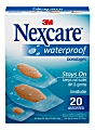 3M™ Nexcare™ Waterproof Bandages, Assorted Sizes, Box Of 20 1 thumbnail image