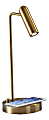Adesso® Kaye AdessoCharge LED Desk Lamp, 16-1/2"H, Brass Shade/Brass Base 1 thumbnail image