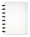 TUL® Discbound Notebook, Junior Size, Poly Cover, 60 Sheets, Clear 1 thumbnail image