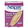 3M™ Nexcare™ Heavy-Duty Flexible Fabric Bandages, 1 1/8" x 3", Box Of 30