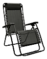 Creative Outdoor Zero Gravity Single-Seat Folding Chair, Black