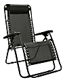 Creative Outdoor Zero Gravity Single-Seat Folding Chair, Black 1 thumbnail image