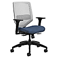 HON® Solve Seating Steel Mid-Back Task Chair, Platinum/Navy