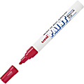 Uni-Ball Uni-Paint Oil-Base Medium Line Markers - Medium Marker Point - Red Oil Based Ink - White Barrel - 1 Each 1 thumbnail image