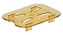 Cambro H-Pan High-Heat Drain Shelves For GN 1/8 Food Pans, Amber, Pack Of 6 Shelves 1 thumbnail image
