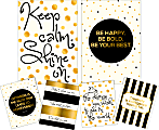 Barker Creek Art Print And Poster Set, Be Happy, Be Bold, Set Of 6 Pieces