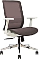 Sinfonia Sing Ergonomic Mesh Mid-Back Task Chair, Fixed T-Arms, Copper/White