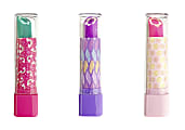 Office Depot® Brand Fun Erasers, Lipstick, Pack Of 3