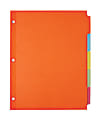 Office Depot® Brand Plain Dividers With Write-On Tabs, Multicolor, 5-Tab 1 thumbnail image