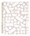 Cambridge® Knot And Bow Geo Block 8-1/2" x 11" Weekly/Monthly Planner, Gray/White, January to December 2020, 5294-905 1 thumbnail image
