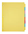 Office Depot® Brand Plain Dividers With Write-On Tabs, Multicolor, 8-Tab